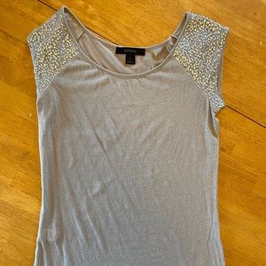 Express Sequined Cap Sleeve T